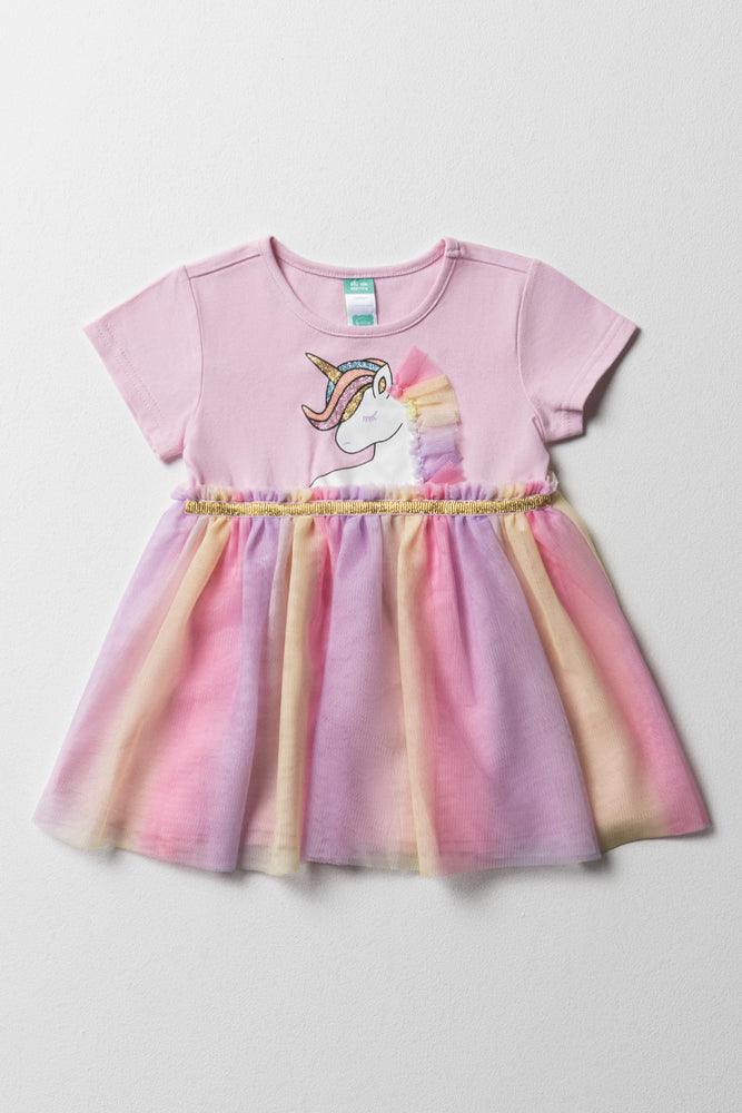 cocktail dress with sweetheart neckline-Unicorn Party Dress Pink