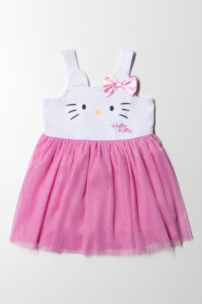 crochet cocktail dress-Hello Kitty Party Dress Pink