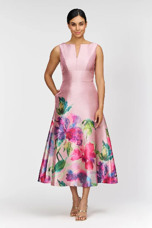 cocktail dress with open back-Marlene Tea Length Dress