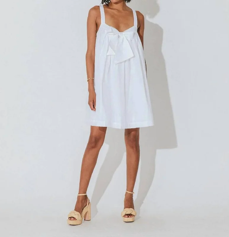 flared mini dress-Shyla Mini Dress In White