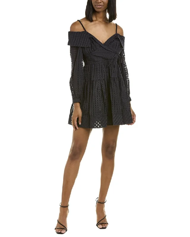 mini dress with lace overlay-Jonathan Simkhai Bahari Mini Dress