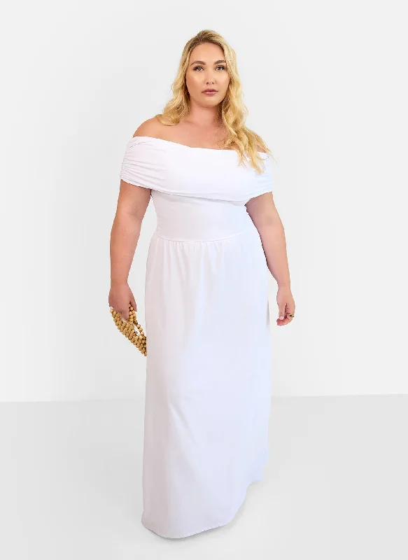 A-line boho maxi dress-Immaculate Drop Waist Maxi A Line Dress