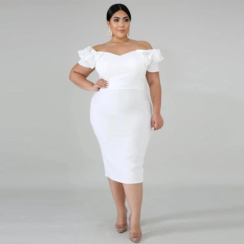 high neck cocktail dress-Off Shoulder Bodycon Party Dress