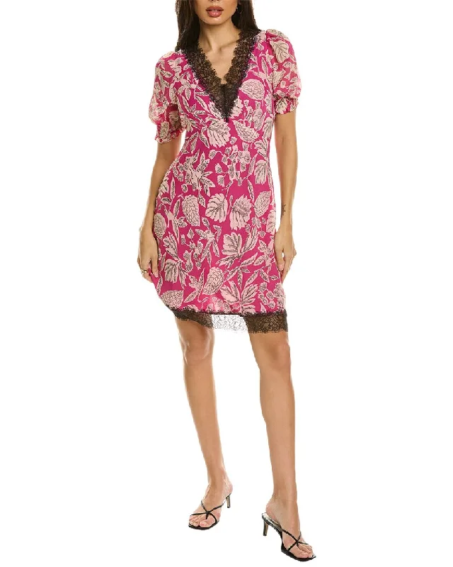 mini dress with flounce hem-Ted Baker Sankey Mini Dress