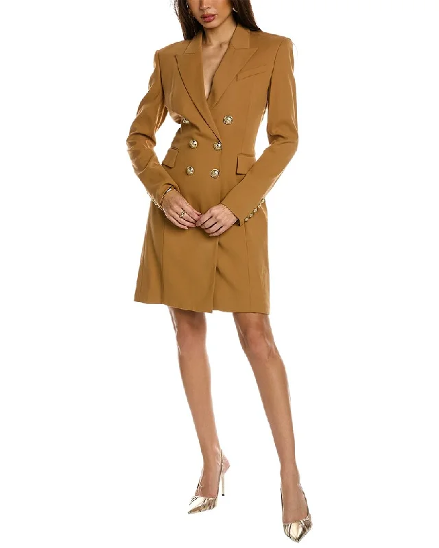 asymmetric hem mini dress-Balmain Blazer Mini Dress