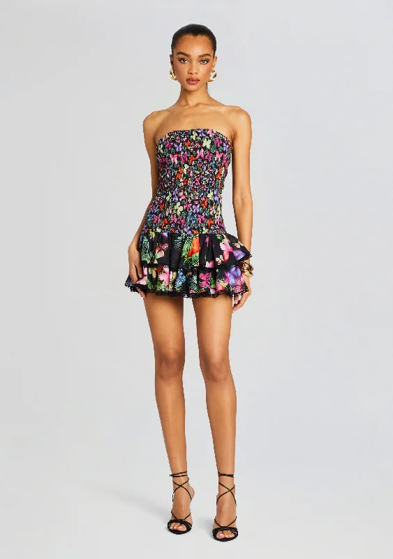 glittery mini dress-Cusia Short Dress