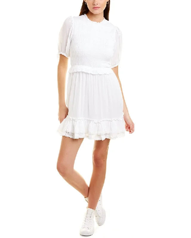 mini dress with illusion neckline-Dress Forum Good Lovin Shirred Mini Dress