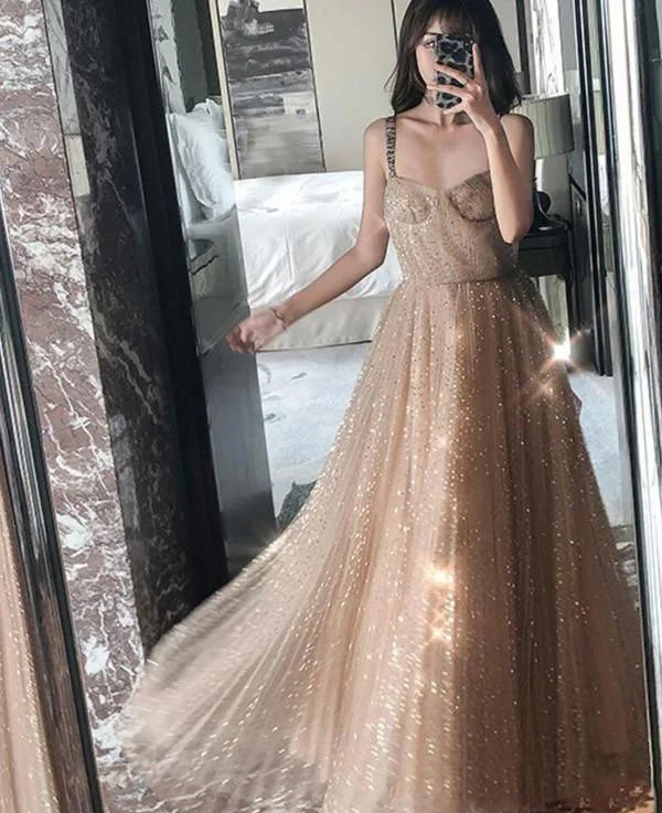 high-low evening gown-Sparkly Long Prom Dresses Evening Gowns for Women