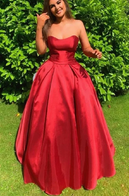 evening dress with mesh overlay-Sweetheart Long Prom Dresses for Women