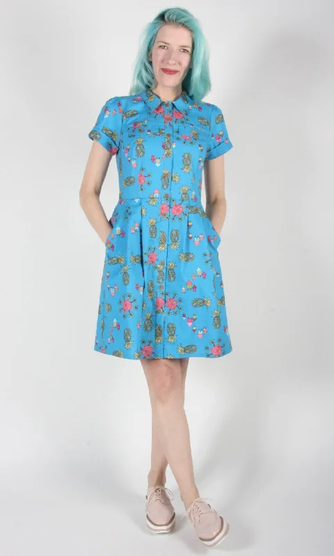 sweetheart neckline cocktail dress-Ptarmigan Dress - Blue Pineapple Party